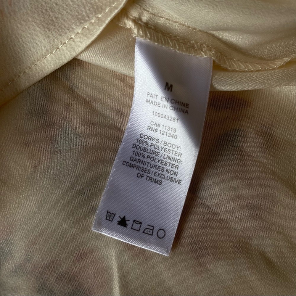 Feminine Cream Floral High-Low Dress - Picture 9 of 9